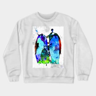 Penguin Family Grunge Crewneck Sweatshirt